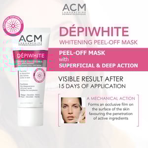 ماسك ACM ديبي وايت لتبييض وتقشير الوجه 40مل Acm Depiwhite Whitening Peel-Off Mask