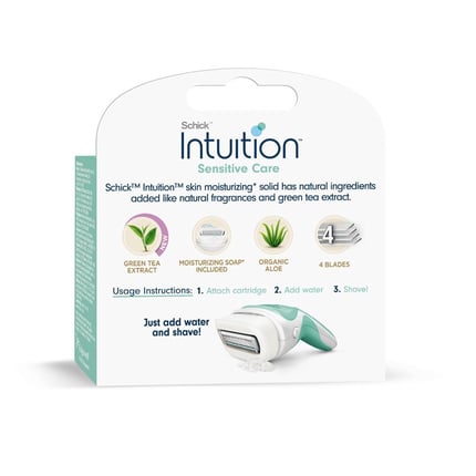 ملحقات شفرات حلاقة بالصبار SCHICK INTUITION