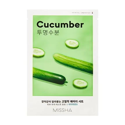 ميشا قناع ورقي بالخيار لتهدئة البشرة 19جم Missha Airy Fit Sheet Mask Cucumber