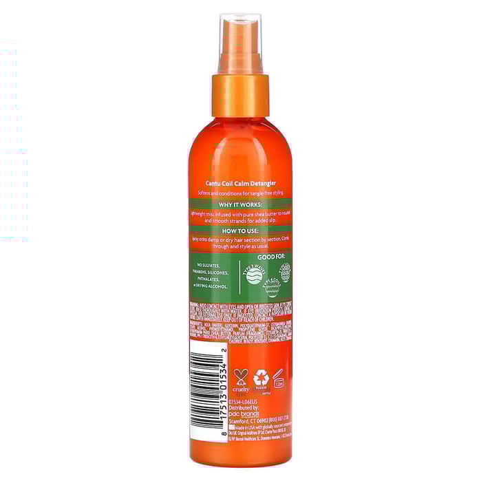 كانتو بخاخ مزيل التشابك بزبدة الشيا 236مل Cantu Shea Butter Coil Calm Detangler Spray