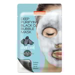 بيورديرم قناع الفحم للتنظيف العميق بفقاعات الاكسجين 1 قناع Purederm Deep Cleansing Black O2 Bubble Mask