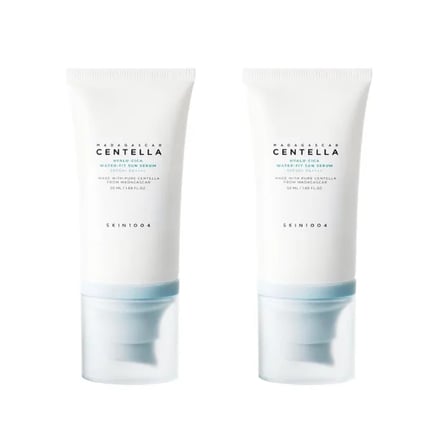 سكين 1004 واقي شمس مائي بخلاصة السينتيلا قطعتين 50مل 2x