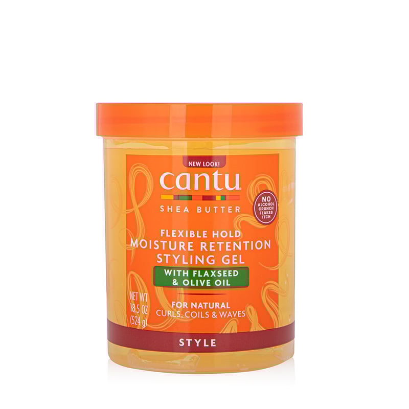 كانتو جل تصفيف ببذور الكتان و زيت الزيتون Cantu Shea Butter Flexible Hold Moisture Retention Styling Gel With Flaxseed & Olive Oil