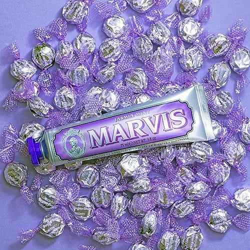 معجون أسنان مارفيس بالياسمين والنعناع داخل الزهور 25مل Marvis Jasmin Mint Toothpaste
