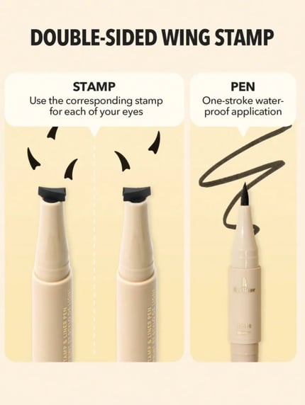 شيجلام قلم تحديد العيون 3 في 1 جيت فوكسي أسود Sheglam Get Foxy Eye Stamp & Liner Pen