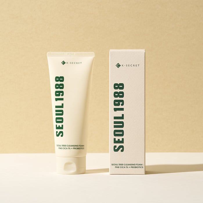كي سيكريت غسول رغوي 150مل KSECRET SEOUL 1988 Cleansing Foam Pine Cica 1% + Probiotics