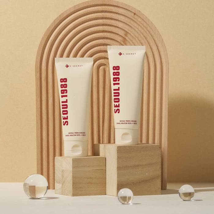 كي سيكريت سيروم الحلزون والأرز المكثف 100مل K-SECRET SEOUL1988 Essence Snail Mucin 93% + Rice