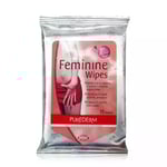 بيورديرم مناديل منعشة صحية للنساء بالورد لمنع الروائح 15 منديل Purederm Feminine Wipes