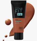 ميبلين فيت مي كريم اساس 360 مات اند بورليس 30مل Maybelline Fit Me Matte And Poreless Foundation