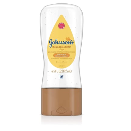 زيت جل بالشيا و زبدة الكاكاو جونسون 192مل Johnsons Baby Oil Gel With Shea & Cocoa Butter