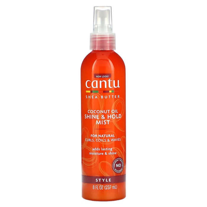 كانتو بخاخ زبدة الشيا وجوز الهند للمعان وتثبيت الشعر Cantu Shea Butter For Natural Hair Coconut Oil Shine & Hold Mist