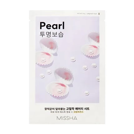 ميشا قناع ورقي بخلاصة اللؤلؤ لنظارة البشرة 19جم Missha Airy Fit Sheet Mask Pearl
