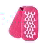 جوارب جل سبا سيستم أحمر فاتح لترطيب القدمين 1 زوج – Pair of Reusable SPA Silicone Gel Socks