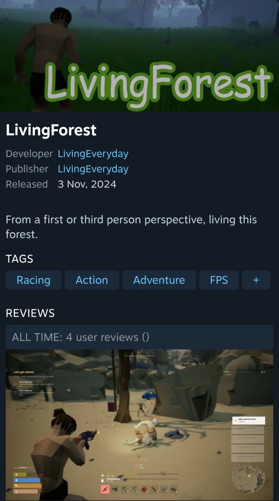 [스팀] LivingForest (무료/무료)_1.webp