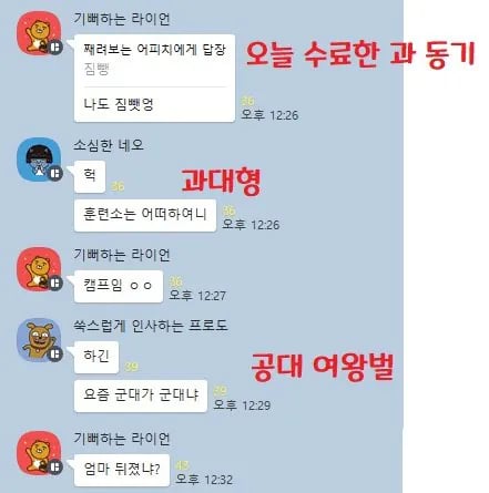 대학 단톡방 상남자
