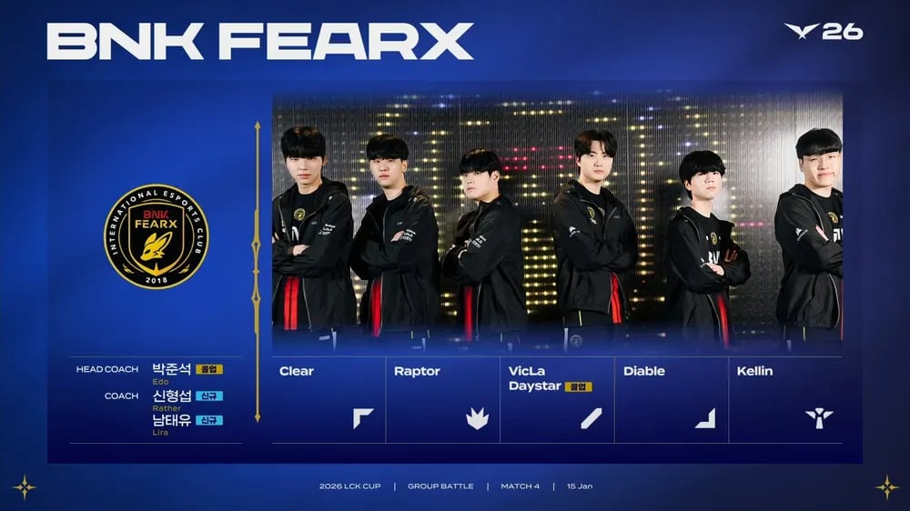 [오피셜] WELCOME TO HONG KONG, BNK FEARX!