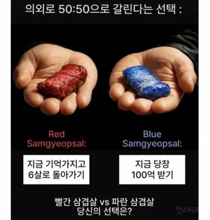 의외로 50:50으로 갈린다는 선택 | 인스티즈