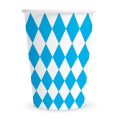 Bayern Papkrus Blå/Hvid