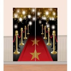 Hollywood Rød Løber Backdrop