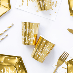 Happy New Year Papkrus Guld