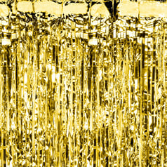 Glimmerforhæng Guld
