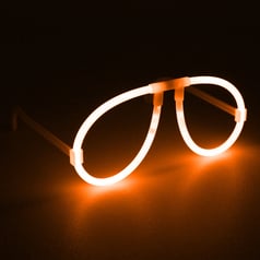 Knæklys brille orange