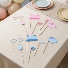 Gender Reveal Selfie Props