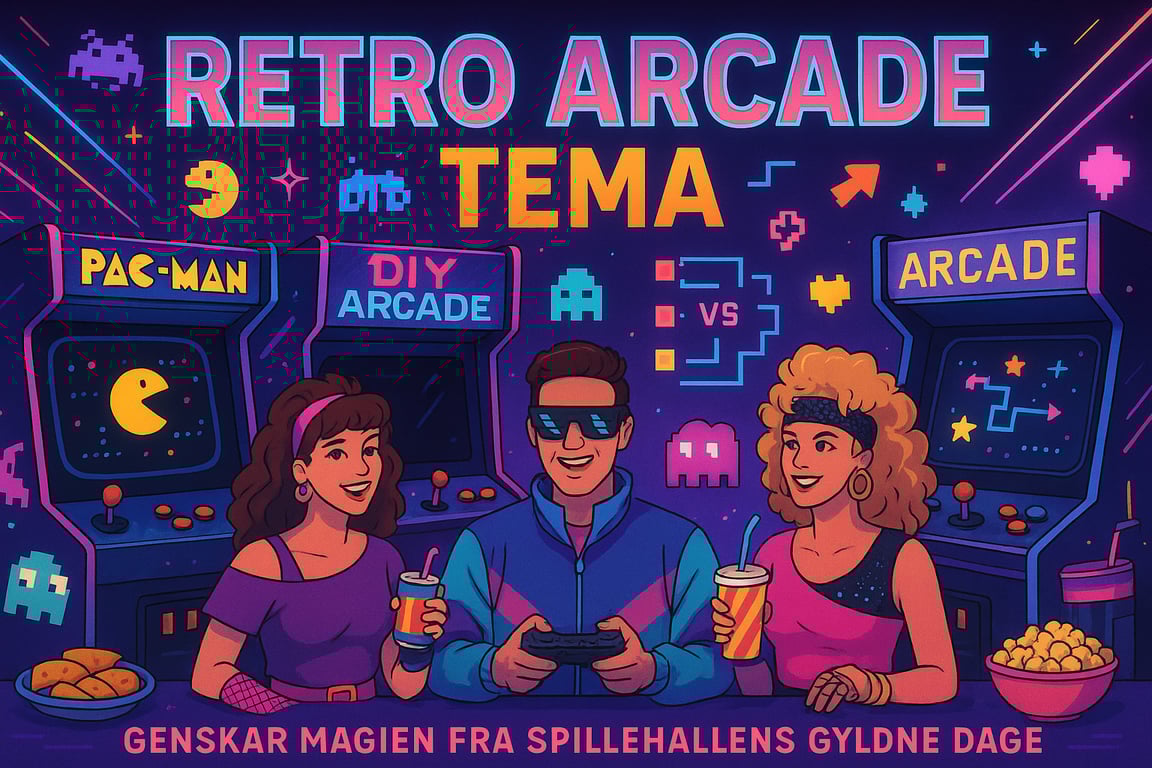 Retro arcade tema