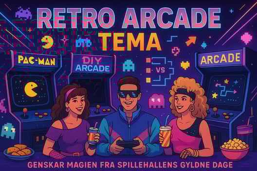 Retro arcade tema