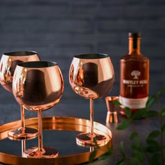 Gin Glas Rosaguld Rustfri Stål