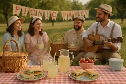 Vintage picnic temafest