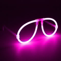 Knæklys brille pink