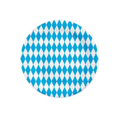 Bayern Paptallerkener Blå/Hvid