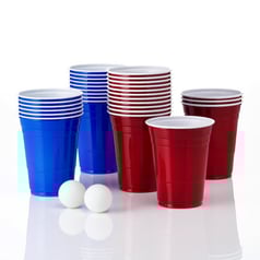 Beer Pong Pakke med 24x kopper og 2x bolde