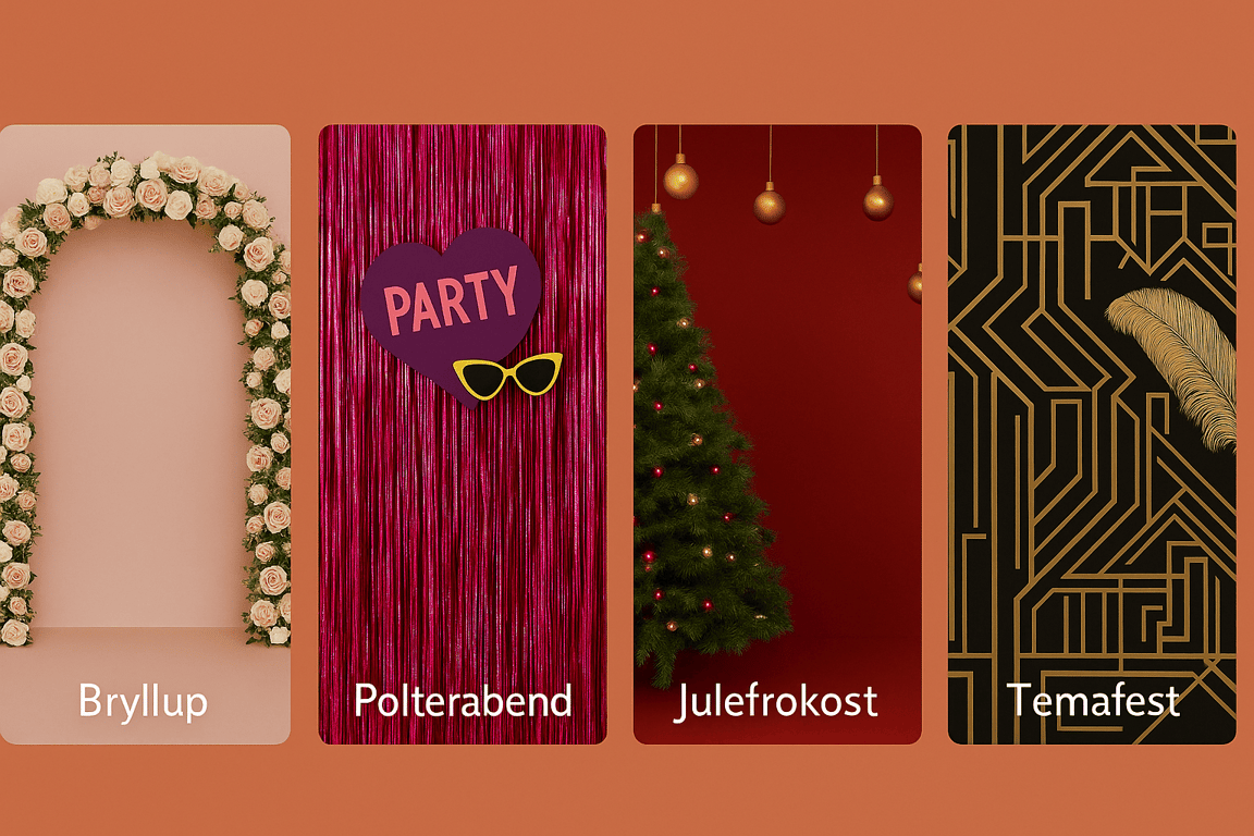 Kreative fotovægge til alle typer fester