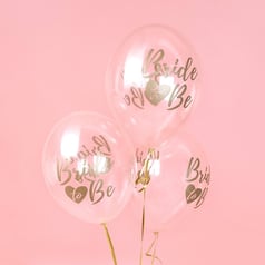 Bride To Be Balloner Guld/Klar