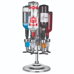 Final TouchÂ® Roterende LED Flaskeholder Til 6 Flasker
