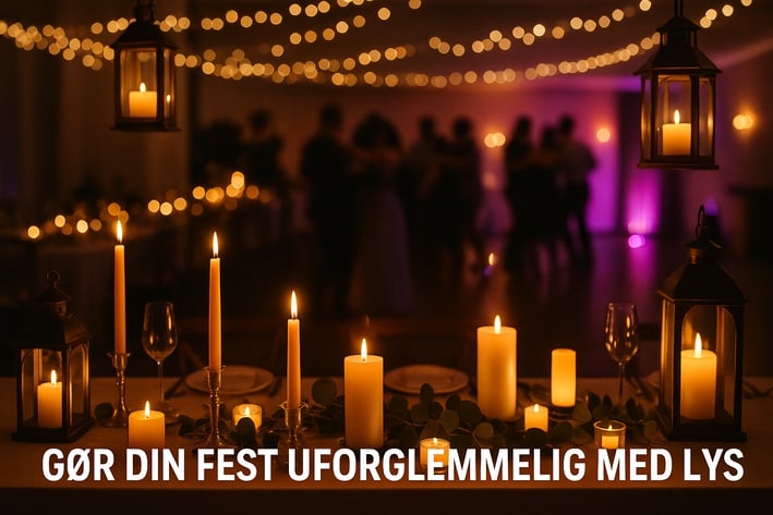 Gør din fest uforglemmelig med levende lys