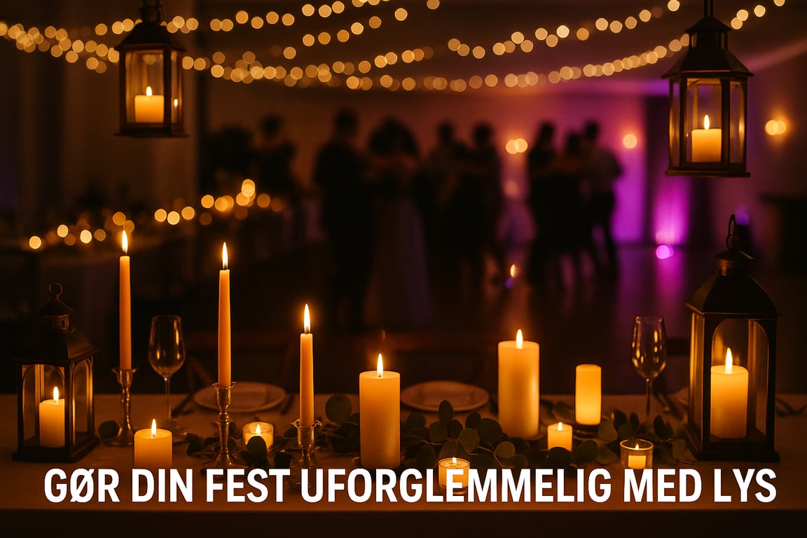 Gør din fest uforglemmelig med levende lys