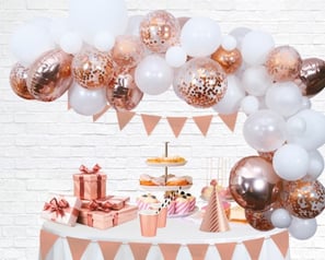 Ballonbue DIY Rosaguld