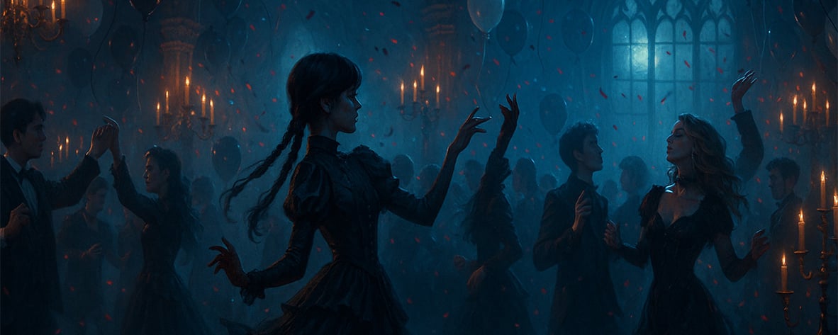 Wednesday Addams Gotisk Prom