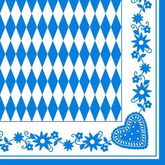 Bayersk Mønstrede Servietter