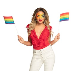 Pride Flag På Pinde Regnbue