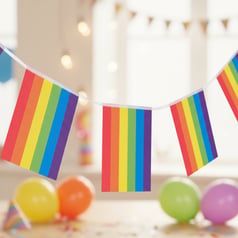 Pride Flagguirlande Regnbue