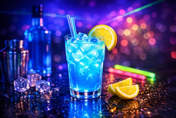 UV Blue Vodka + Lemonade