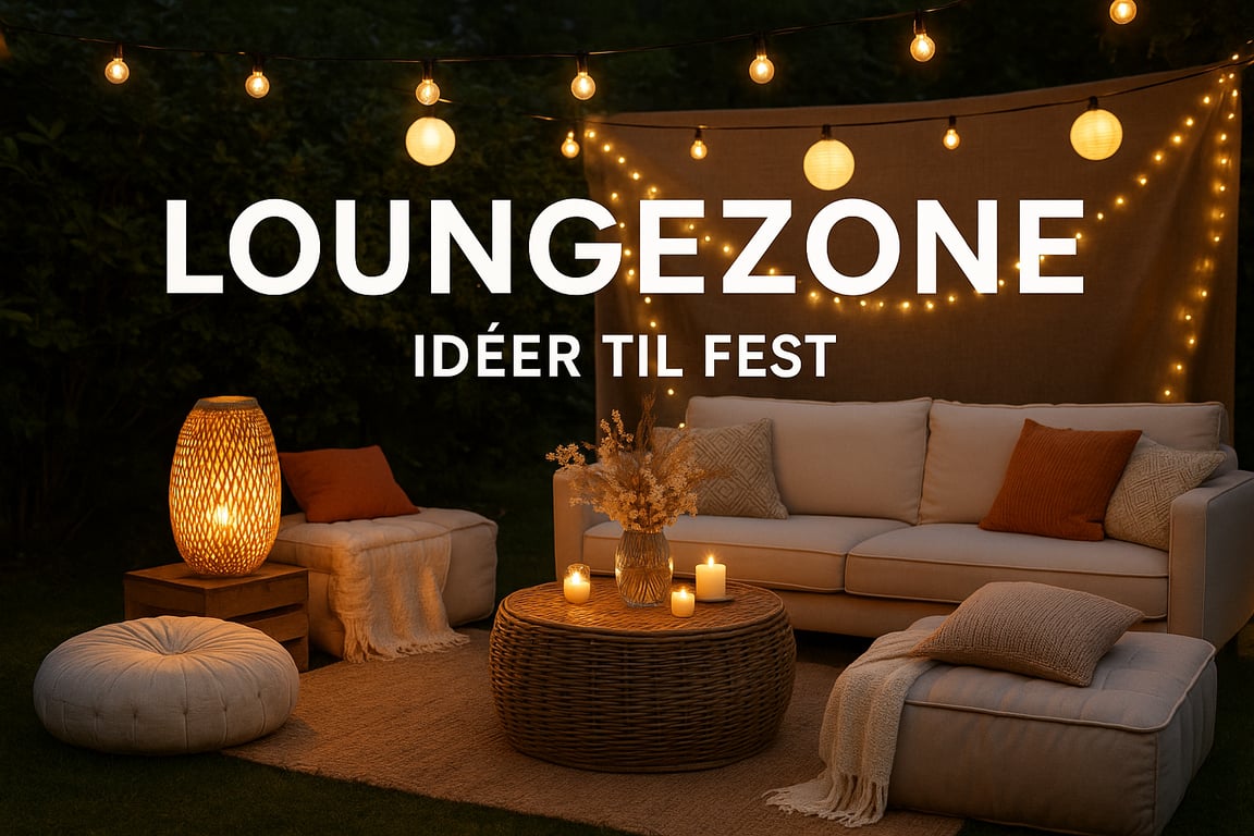 Sådan indretter du en unik loungezone til fest