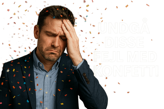 Undgå disse fejl med konfetti