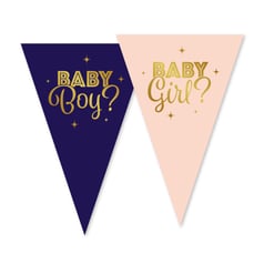 Gender Reveal Guirlande Blå/Lyserød