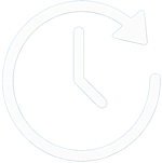 Circular arrow icon showing average patient stay duration in Turkey
