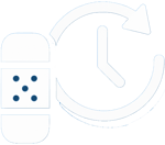 Bandage icon showing healing process duration